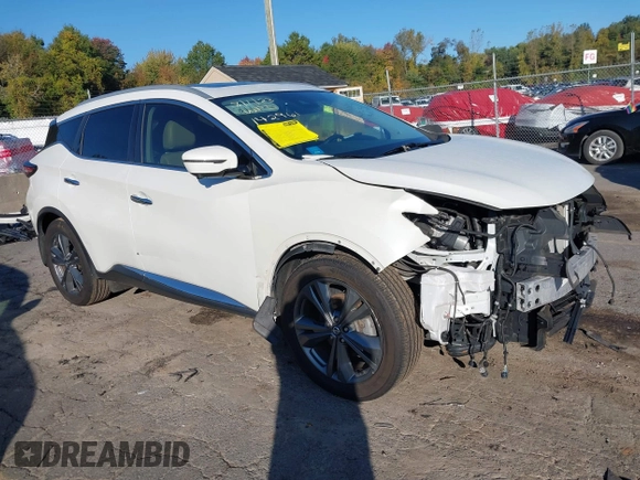 2019 Nissan Murano S with VIN 5N1AZ2MS3KN142961, listed as a IAAI auction lot 37797444 with 50,327 mi miles. Bid and sale history available at carsss.com. Image 1.