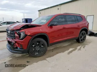 2025 GMC Acadia FWD Elevation z VIN 1GKENKRS1SJ135299, wystawiony jako Copart lot #50715155 z przebiegiem 1 957 mil mil oraz Czysty tytuł • Clean title. Historia ofert i sprzedaży dostępna na DreamBid. Obrazek 1.