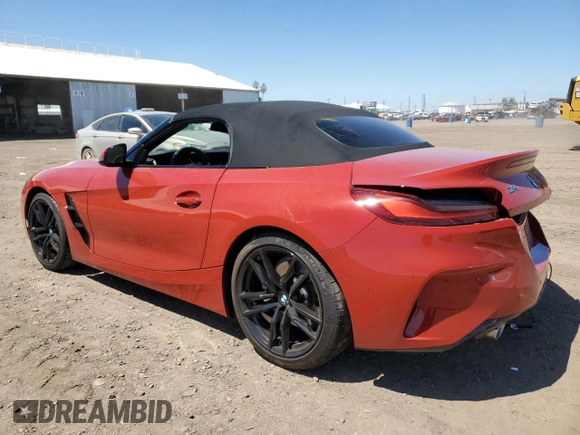 2020 BMW Z4 sDrive30i with VIN WBAHF3C03LWW70025, listed as a Copart auction lot 50814654 with 21,802 mi miles. Bid and sale history available at carsss.com. Image 2.