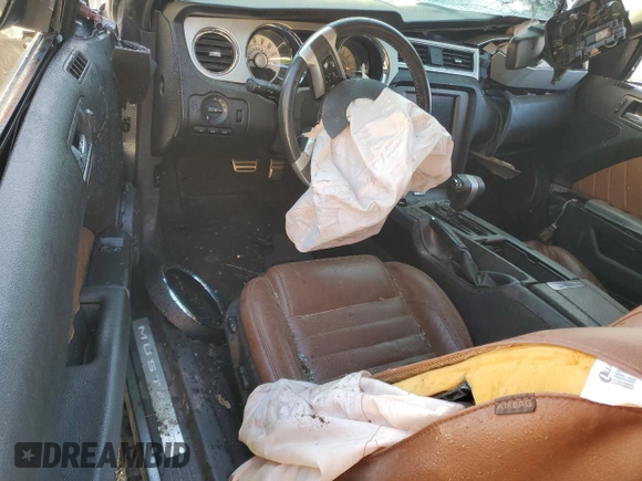 2010 Ford Mustang GT with VIN 1ZVBP8CH6A5140172, listed as a Copart auction lot 52703755 with Not provided miles and Salvage title. Bid and sale history available at DreamBid. Image 8.