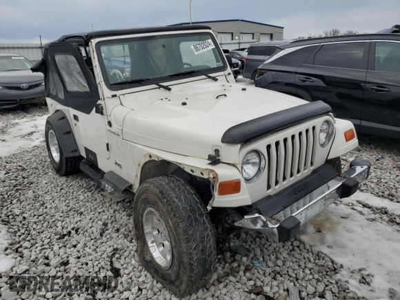 1999 Jeep Wrangler SE with VIN 1J4FY29P6XP452304, listed as a Copart auction lot 86702024 with 141,896 mi miles and Salvage Title. Bid and sale history available at carsss.com. Image 4.