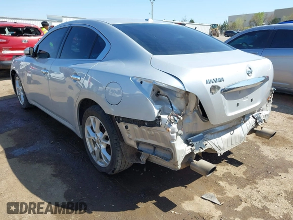 2013 Nissan Maxima SV with VIN 1N4AA5AP4DC828945, listed as a IAAI auction lot 41995127 with 169,754 mi miles and . Bid and sale history available at DreamBid. Image 3.