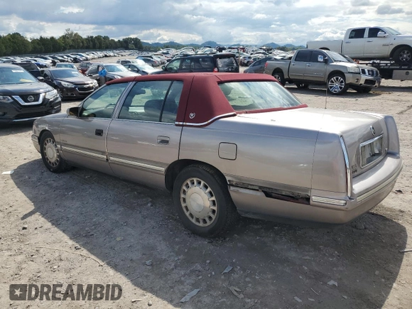 1998 Cadillac DeVille with VIN 1G6KD54Y4WU720710, listed as a Copart auction lot 73111524 with 0 mi miles and Salvage Title. Bid and sale history available at carsss.com. Image 2.