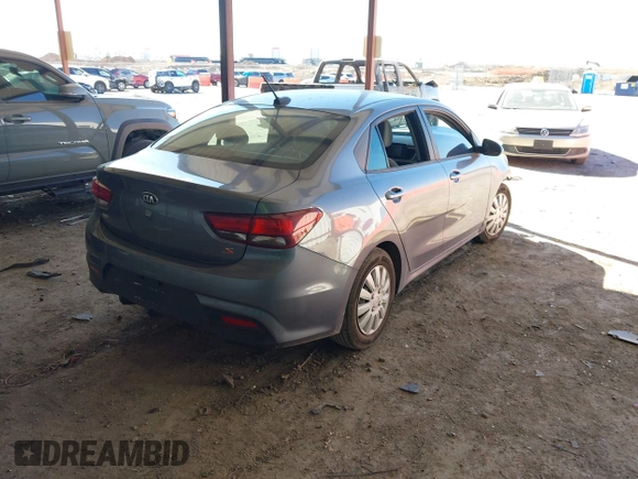 2020 Kia Rio LX with VIN 3KPA24AD7LE346730, listed as a IAAI auction lot 41854329 with 35,649 mi miles. Bid and sale history available at carsss.com. Image 4.