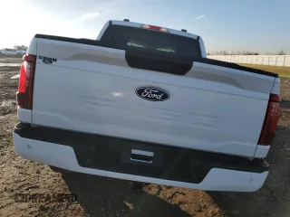 2024 Ford F-150 STX with VIN 1FTEW2KP9RKF20192, listed as a Copart auction lot 46710835 with 743 mi miles and Salvage Title. Bid and sale history available at carsss.com. Image 6.
