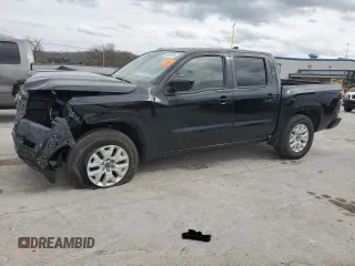2023 Nissan Frontier SV with VIN 1N6ED1EJ9PN650022, listed as a Copart auction lot 49843795 with 37,857 mi miles and Salvage title. Bid and sale history available at DreamBid. Image 1.