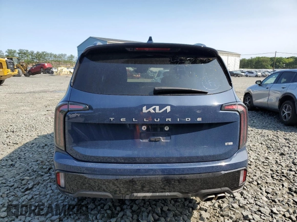 2024 Kia Telluride SX Prestige X-Pro with VIN 5XYP5DGC3RG443483, listed as a Copart auction lot 58978175 with 21,902 mi miles and Salvage title. Bid and sale history available at DreamBid. Image 6.