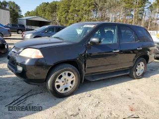 2002 Acura MDX with VIN 2HNYD18292H528292, listed as a Copart auction lot 48873355 with 150,057 mi miles and Salvage Title. Bid and sale history available at carsss.com. Image 1.