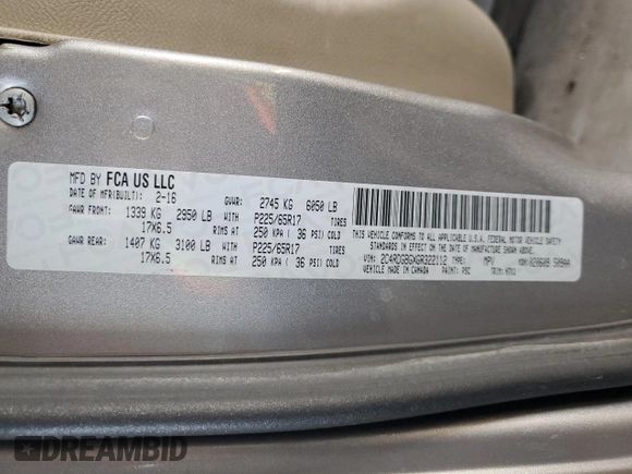 2016 Dodge Grand Caravan SE Plus z VIN 2C4RDGBGXGR322112, wystawiony jako Copart lot #53401285 z przebiegiem 193 940 mil mil oraz Czysty tytuł • Clean title. Historia ofert i sprzedaży dostępna na DreamBid. Obrazek 13.