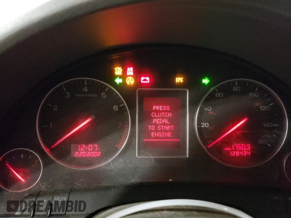 2003 Audi A4 1.8T с VIN WAULC68E83A164339, выставлен на аукционе Copart как лот 59754025 с пробегом 128 434 миль миль и Чистый • Clean title. История ставок и продаж доступна на DreamBid. Изображение 9.