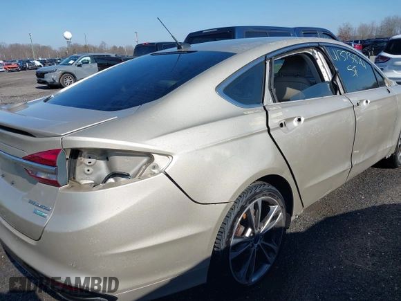 2017 Ford Fusion Titanium with VIN 3FA6P0K91HR309740, listed as a IAAI auction lot 41373824 with 95,499 mi miles and . Bid and sale history available at DreamBid. Image 6.