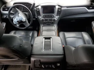 2015 Chevrolet Tahoe LTZ with VIN 1GNSCCKC3FR672168, listed as a Copart auction lot 85527284 with 160,822 mi miles and Salvage Title. Bid and sale history available at carsss.com. Image 8.