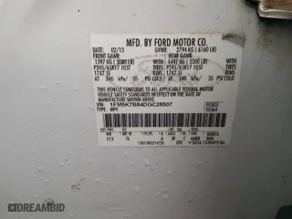 2013 Ford Explorer with VIN 1FM5K7B84DGC28507, listed as a Copart auction lot 48160865 with 233,303 mi miles and Salvage Title. Bid and sale history available at carsss.com. Image 13.