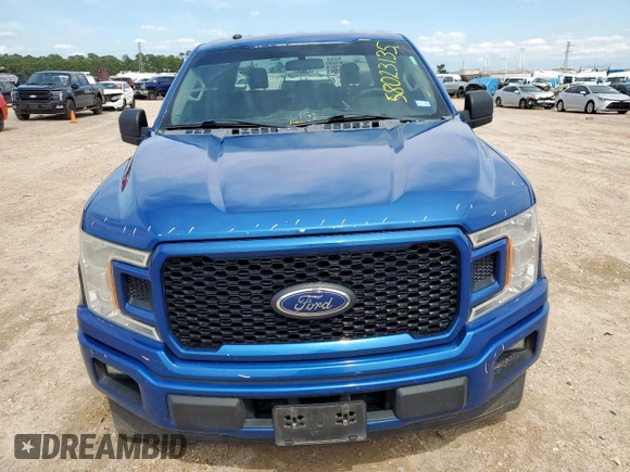 2018 Ford F-150 XL with VIN 1FTEW1CP3JKC81428, listed as a Copart auction lot 58023135 with 162,533 mi miles and Salvage title. Bid and sale history available at DreamBid. Image 5.