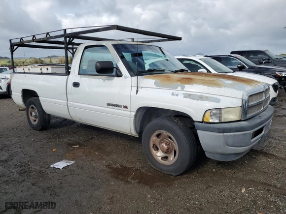 1996 Dodge Ram 1500 with VIN 1B7HC16Y8TS573007, listed as a Copart auction lot 45555785 with 191,300 mi miles and Salvage Title. Bid and sale history available at carsss.com. Image 4.