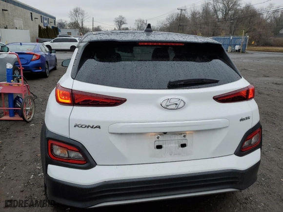 2021 Hyundai Kona Electric SEL with VIN KM8K23AG4MU133533, listed as a Copart auction lot 42228443 with 41,669 mi miles. Bid and sale history available at carsss.com. Image 6.