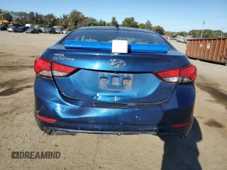 2015 Hyundai Elantra SE with VIN 5NPDH4AE9FH582106, listed as a Copart auction lot 76104884 with 89,183 mi miles and Salvage Title. Bid and sale history available at carsss.com. Image 6.