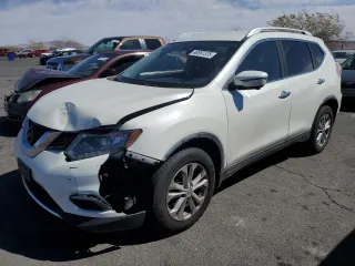 2016 Nissan Rogue SV with VIN KNMAT2MT5GP705373, listed as a Copart auction lot 49397375 with 119,866 mi miles and Salvage Title. Bid and sale history available at carsss.com. Image 1.
