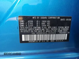 2020 Subaru Impreza Premium z VIN 4S3GKAD69L3606669, wystawiony jako Copart lot #73061374 z przebiegiem 35 856 mil mil oraz Szkoda całkowita • Salvage title. Historia ofert i sprzedaży dostępna na DreamBid. Obrazek 13.