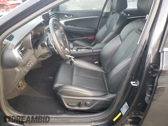 2021 Genesis G70 2.0T with VIN KMTG64LA0MU075600, listed as a Copart auction lot 86821304 with 60,067 mi miles and Salvage Title. Bid and sale history available at carsss.com. Image 7.