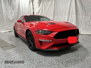 2019 Ford Mustang GT with VIN 1FA6P8CF8K5118569, listed as a Copart auction lot 55095225 with 90,313 mi miles and Clean Title. Bid and sale history available at carsss.com. Image 1.