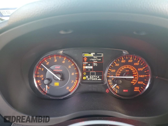 2015 Subaru WRX STI with VIN JF1VA2P62F9823094, listed as a Copart auction lot 43390715 with 127,043 mi miles and Salvage Title. Bid and sale history available at DreamBid. Image 9.