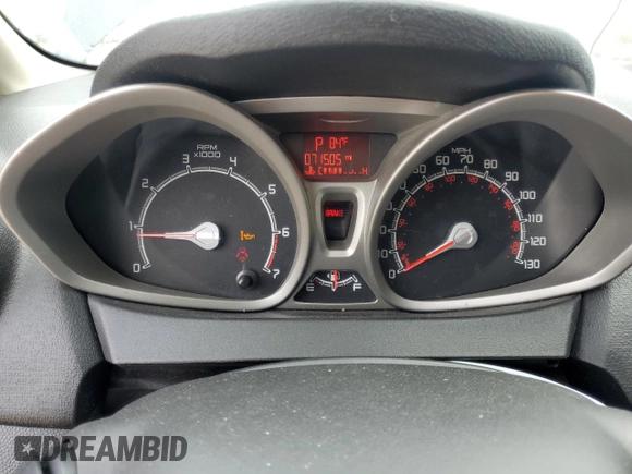 2013 Ford Fiesta SE with VIN 3FADP4EJ6DM165145, listed as a Copart auction lot 50395685 with 71,505 mi miles and Salvage Title. Bid and sale history available at DreamBid. Image 9.