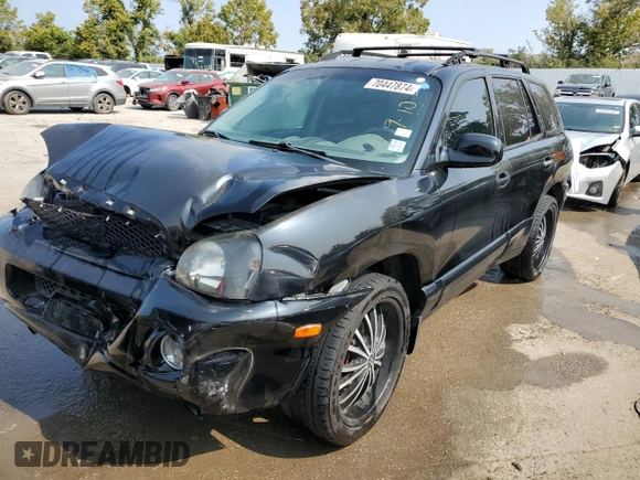 2003 Hyundai Santa Fe GLS with VIN KM8SC13D63U360869, listed as a Copart auction lot 70447874 with 206,488 mi miles and Salvage Title. Bid and sale history available at carsss.com. Image 1.