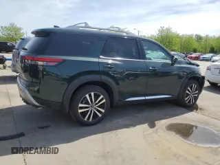 2024 Nissan Pathfinder Platinum with VIN 5N1DR3DJ2RC302683, listed as a Copart auction lot 53794565 with 1,101 mi miles and Salvage title. Bid and sale history available at DreamBid. Image 3.