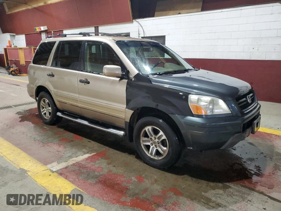 2005 Honda Pilot EX-L z VIN 5FNYF18685B063243, wystawiony jako Copart lot #52329165 z przebiegiem 200 020 mil mil oraz Czysty tytuł • Clean title. Historia ofert i sprzedaży dostępna na DreamBid. Obrazek 4.