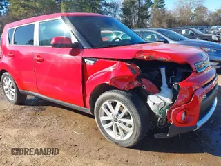 2017 Kia Soul + with VIN KNDJP3A56H7427651, listed as a IAAI auction lot 41358727 with 128,792 mi miles. Bid and sale history available at carsss.com. Image 1.
