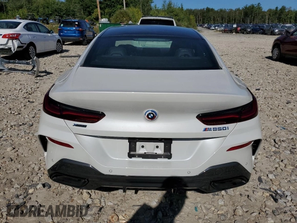 2023 BMW 8 Series M850i with VIN WBAGV8C01PCM79724, listed as a Copart auction lot 69486194 with 14,285 mi miles and Salvage title. Bid and sale history available at DreamBid. Image 6.