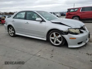 2004 Mazda Mazda6 s with VIN 1YVFP80D545N96085, listed as a Copart auction lot 45198415 with 196,380 mi miles and Salvage Title. Bid and sale history available at carsss.com. Image 4.