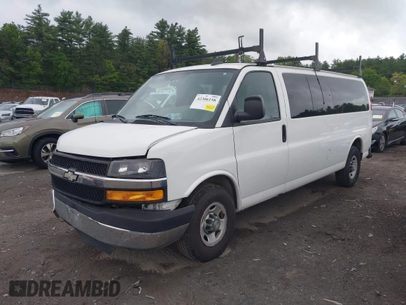 2016 Chevrolet Express Passenger LT with VIN 1GAZGPFG7G1268122, listed as a IAAI auction lot 42306158 with 252,049 mi miles and . Bid and sale history available at DreamBid. Image 2.