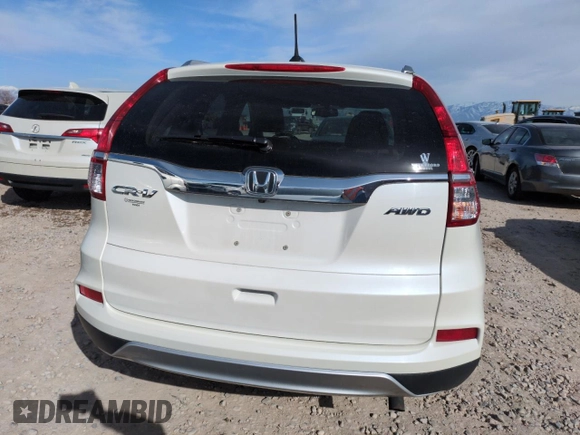 2015 Honda CR-V EX-L with VIN 5J6RM4H7XFL111385, listed as a Copart auction lot 48588225 with 129,162 mi miles and Salvage Title. Bid and sale history available at carsss.com. Image 6.