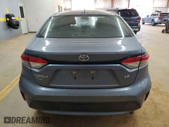 2022 Toyota Corolla LE with VIN 5YFEPMAEXNP324976, listed as a Copart auction lot 48889335 with 79,714 mi miles and Salvage Title. Bid and sale history available at carsss.com. Image 6.