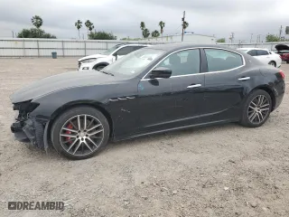 2017 Maserati Ghibli S Q4 with VIN ZAM57RTA4H1230233, listed as a Copart auction lot 50907495 with 59,302 mi miles and Salvage Title. Bid and sale history available at carsss.com. Image 1.