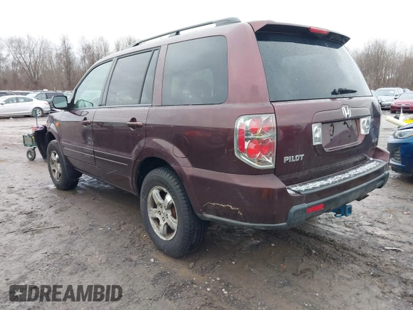 2007 Honda Pilot EX-L with VIN 2HKYF18557H535426, listed as a IAAI auction lot 41126160 with 169,336 mi miles. Bid and sale history available at carsss.com. Image 3.