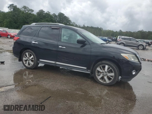 2013 Nissan Pathfinder SV with VIN 5N1AR2MM0DC677861, listed as a Copart auction lot 54373235 with 114,506 mi miles and Salvage title. Bid and sale history available at DreamBid. Image 4.
