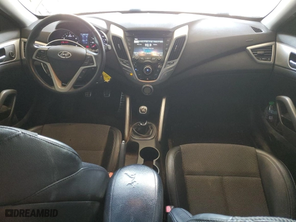 2013 Hyundai Veloster w/Black Int with VIN KMHTC6AD8DU124939, listed as a Copart auction lot 50255895 with 169,018 mi miles and Salvage Title. Bid and sale history available at carsss.com. Image 8.