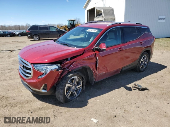 2019 GMC Terrain SLT with VIN 3GKALVEV3KL304477, listed as a Copart auction lot 53143095 with 71,820 mi miles and Clean Title. Bid and sale history available at carsss.com. Image 1.