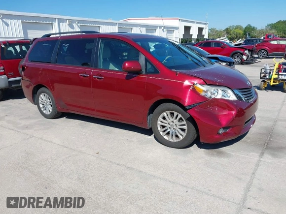 2012 Toyota Sienna XLE AAS with VIN 5TDYK3DC8CS258612, listed as a IAAI auction lot 41899311 with 75,779 mi miles and . Bid and sale history available at DreamBid. Image 1.