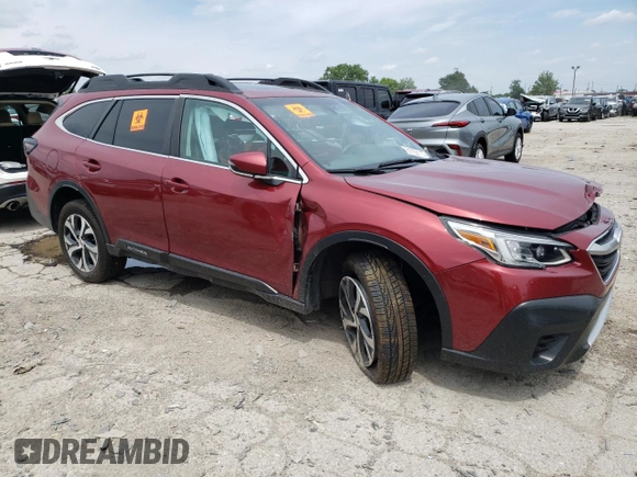 2022 Subaru Outback Limited with VIN 4S4BTANC0N3186987, listed as a Copart auction lot 61722115 with Not provided miles and Salvage title. Bid and sale history available at DreamBid. Image 4.