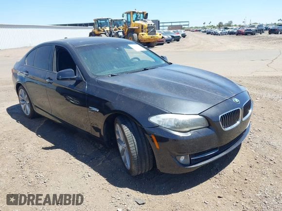 2011 BMW 5 Series 535i xDrive with VIN WBAFU7C55BDU55241, listed as a IAAI auction lot 42035748 with 169,154 mi miles. Bid and sale history available at carsss.com. Image 1.
