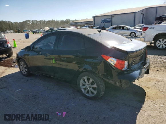 2012 Hyundai Accent GLS with VIN KMHCU4AE7CU159755, listed as a Copart auction lot 49950565 with 167,549 mi miles and Salvage Title. Bid and sale history available at carsss.com. Image 2.