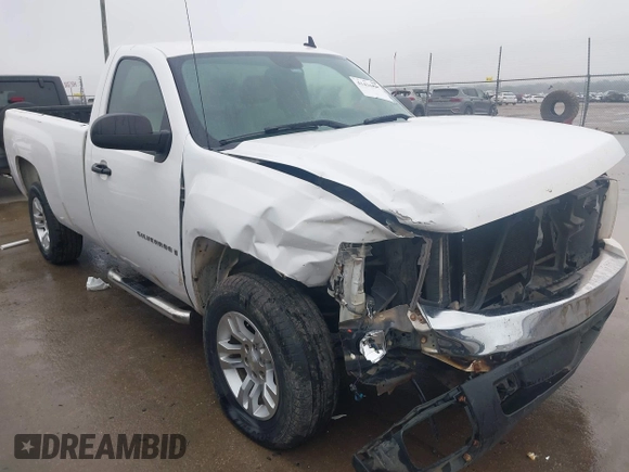 2007 Chevrolet Silverado 1500 Work Truck with VIN 1GCEC14057E602516, listed as a IAAI auction lot 41434497 with 276,087 mi miles. Bid and sale history available at carsss.com. Image 1.
