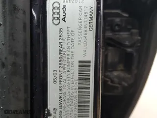 2003 Audi A6 with VIN WAULD64B83N114817, listed as a Copart auction lot 85305944 with 152,032 mi miles and Salvage Title. Bid and sale history available at carsss.com. Image 13.