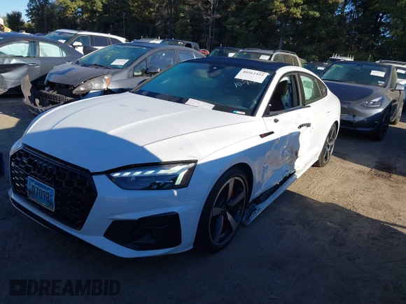2023 Audi A5 Sportback S line Premium Plus with VIN WAUFACF56PA027409, listed as a IAAI auction lot 40562453 with 21,262 mi miles. Bid and sale history available at carsss.com. Image 17.