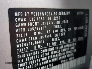 2011 Volkswagen Tiguan SE with VIN WVGBV7AXXBW538750, listed as a Copart auction lot 56604715 with 86,895 mi miles and Salvage title. Bid and sale history available at DreamBid. Image 12.