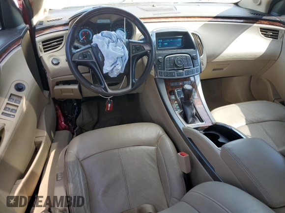 2012 Buick LaCrosse Premium 2 with VIN 1G4GF5E3XCF233880, listed as a Copart auction lot 59942475 with 145,502 mi miles and Salvage title. Bid and sale history available at DreamBid. Image 8.